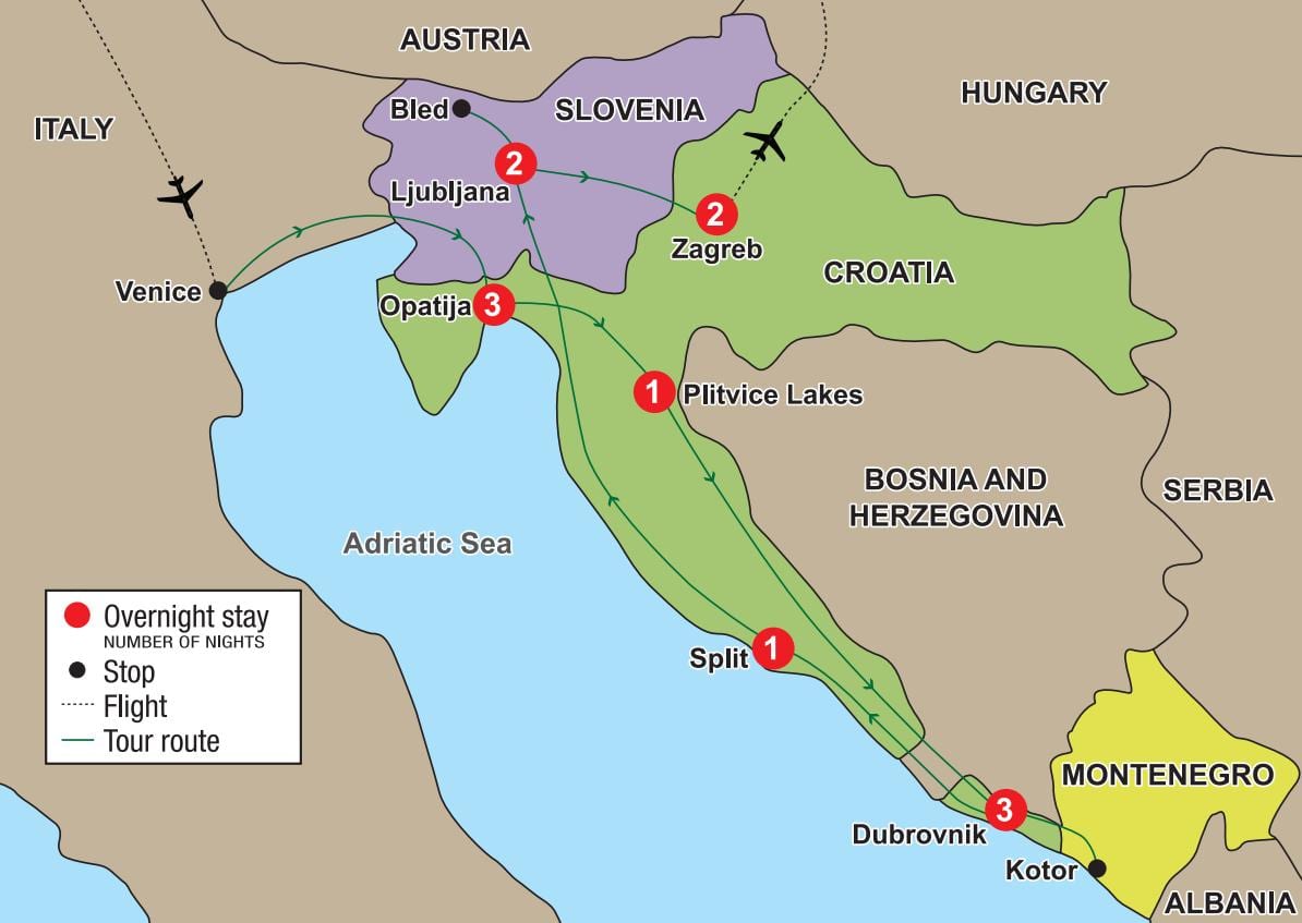χάρτης opatija κροατία
