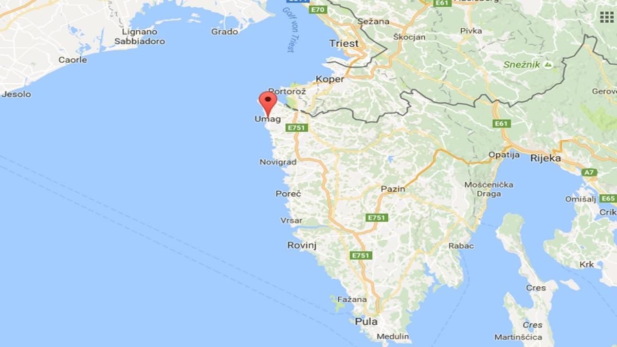 χάρτης της umag της κροατίας