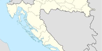 Η κροατία τοποθεσία χάρτης