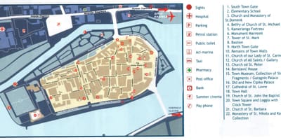 Trogir, κροατία χάρτης