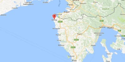 Χάρτης της umag της κροατίας