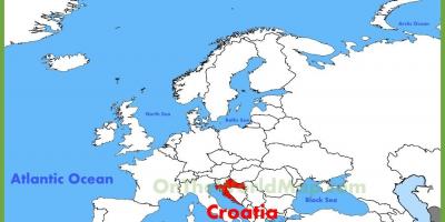 Η κροατία θέση στον παγκόσμιο χάρτη