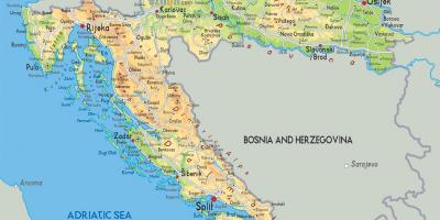 Η κροατία στο χάρτη